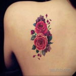 фото женской тату с цветами 21.10.2019 №021 - female tattoo with flowers - tatufoto.com