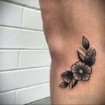 фото женской тату с цветами 21.10.2019 №056 - female tattoo with flowers - tatufoto.com
