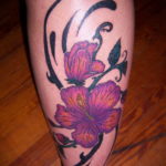 фото женской тату с цветами 21.10.2019 №066 - female tattoo with flowers - tatufoto.com