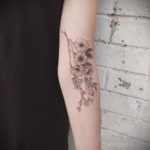 фото рисунка нежной женской тату 21.10.2019 №016 - gentle female tattoo - tatufoto.com
