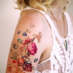 фото рисунка нежной женской тату 21.10.2019 №027 - gentle female tattoo - tatufoto.com
