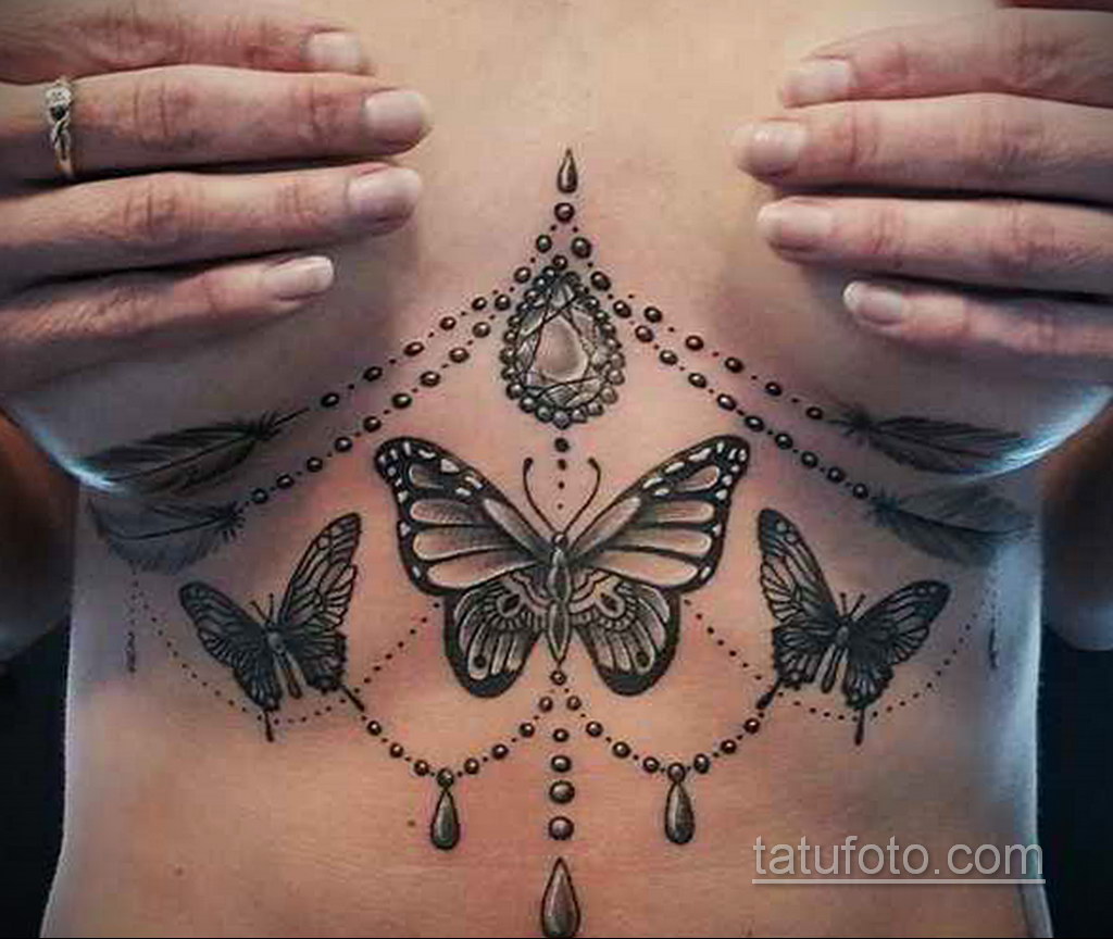 Значение татуировок. тату под грудью женские 18.11.2019 № 003 -tattoo under...