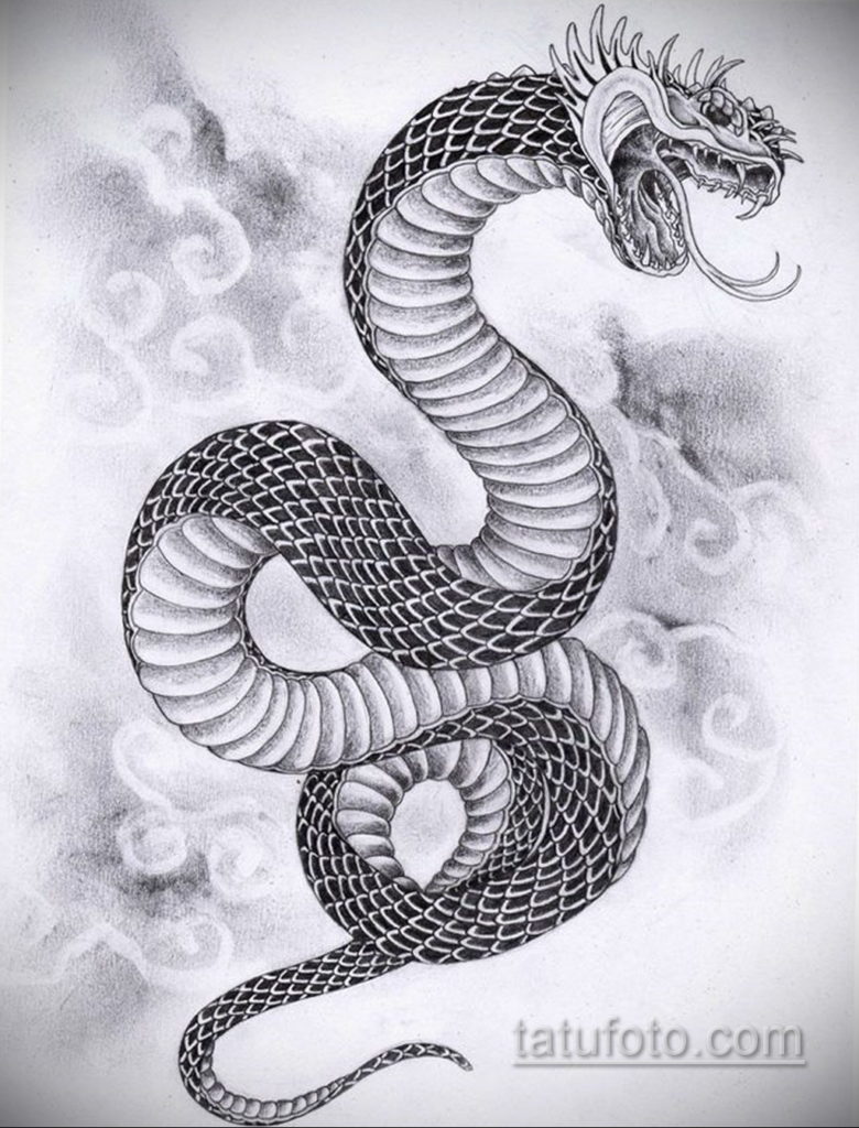 японская змея тату 26.11.2019 №012 -japanese snake tattoo- tatufoto.com -tatufoto.com
