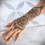 Пример временной татуировки хной на фото 11.11.2019 №002 -henna tattoo- tatufoto.com