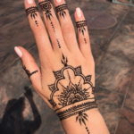 Пример временной татуировки хной на фото 11.11.2019 №016 -henna tattoo- tatufoto.com