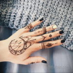 Пример временной татуировки хной на фото 11.11.2019 №027 -henna tattoo- tatufoto.com