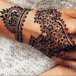 Пример временной татуировки хной на фото 11.11.2019 №063 -henna tattoo- tatufoto.com