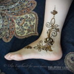 Пример временной татуировки хной на фото 11.11.2019 №070 -henna tattoo- tatufoto.com