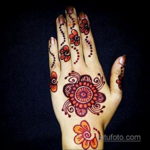Пример временной татуировки хной на фото 11.11.2019 №081 -henna tattoo- tatufoto.com