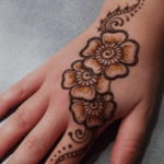 Пример временной татуировки хной на фото 11.11.2019 №086 -henna tattoo- tatufoto.com