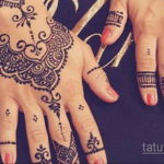 Пример временной татуировки хной на фото 11.11.2019 №115 -henna tattoo- tatufoto.com