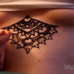 Пример временной татуировки хной на фото 11.11.2019 №120 -henna tattoo- tatufoto.com