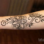 Пример временной татуировки хной на фото 11.11.2019 №124 -henna tattoo- tatufoto.com