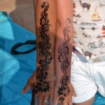 Пример временной татуировки хной на фото 11.11.2019 №134 -henna tattoo- tatufoto.com