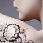 Пример временной татуировки хной на фото 11.11.2019 №166 -henna tattoo- tatufoto.com