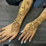 Пример временной татуировки хной на фото 11.11.2019 №184 -henna tattoo- tatufoto.com