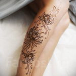 Пример временной татуировки хной на фото 11.11.2019 №186 -henna tattoo- tatufoto.com