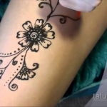 Пример временной татуировки хной на фото 11.11.2019 №187 -henna tattoo- tatufoto.com