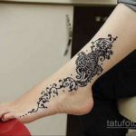 Пример временной татуировки хной на фото 11.11.2019 №191 -henna tattoo- tatufoto.com