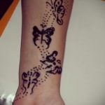 Пример временной татуировки хной на фото 11.11.2019 №229 -henna tattoo- tatufoto.com