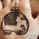 Пример временной татуировки хной на фото 11.11.2019 №236 -henna tattoo- tatufoto.com