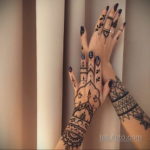 Пример временной татуировки хной на фото 11.11.2019 №245 -henna tattoo- tatufoto.com