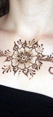 Пример временной татуировки хной на фото 11.11.2019 №284 -henna tattoo- tatufoto.com