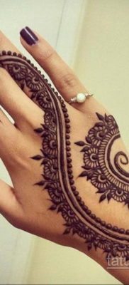 Пример временной татуировки хной на фото 11.11.2019 №298 -henna tattoo- tatufoto.com