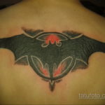 Татуировка разведки – летучая мышь 24.11.2019 №021 -bat tattoo- tatufoto.com