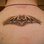 Татуировка разведки – летучая мышь 24.11.2019 №027 -bat tattoo- tatufoto.com