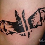 Татуировка разведки – летучая мышь 24.11.2019 №1001 -bat tattoo- tatufoto.com