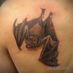 Татуировка разведки – летучая мышь 24.11.2019 №1024 -bat tattoo- tatufoto.com