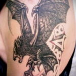 Татуировка разведки – летучая мышь 24.11.2019 №2016 -bat tattoo- tatufoto.com