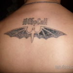 Татуировка разведки – летучая мышь 24.11.2019 №2064 -bat tattoo- tatufoto.com