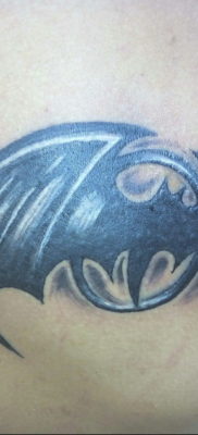 Татуировка разведки – летучая мышь 24.11.2019 №3025 -bat tattoo- tatufoto.com