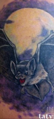 Татуировка разведки – летучая мышь 24.11.2019 №3029 -bat tattoo- tatufoto.com