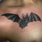 Татуировка разведки – летучая мышь 24.11.2019 №3039 -bat tattoo- tatufoto.com