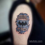 Татуировка разведки – летучая мышь 24.11.2019 №3042 -bat tattoo- tatufoto.com