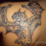 Татуировка разведки – летучая мышь 24.11.2019 №3066 -bat tattoo- tatufoto.com