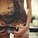 женские тату на животе 18.11.2019 №005 -women belly tattoos- tatufoto.com