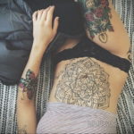 женские тату на животе 18.11.2019 №008 -women belly tattoos- tatufoto.com