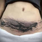 женские тату на животе 18.11.2019 №013 -women belly tattoos- tatufoto.com