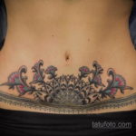 женские тату на животе 18.11.2019 №023 -women belly tattoos- tatufoto.com