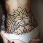 женские тату на животе 18.11.2019 №024 -women belly tattoos- tatufoto.com