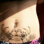 женские тату на животе 18.11.2019 №032 -women belly tattoos- tatufoto.com