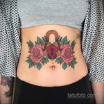 женские тату на животе 18.11.2019 №035 -women belly tattoos- tatufoto.com