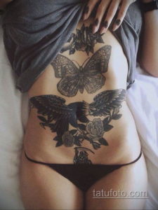 женские тату на животе 18.11.2019 №039 -women belly tattoos- tatufoto.com