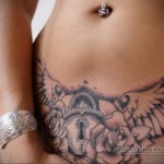 женские тату на животе 18.11.2019 №050 -women belly tattoos- tatufoto.com