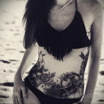 женские тату на животе 18.11.2019 №052 -women belly tattoos- tatufoto.com