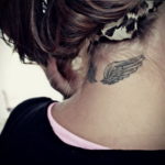 женские тату на шее 18.11.2019 №007 -women's tattoos on the neck- tatufoto.com